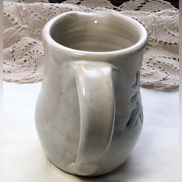 2006 Artisan Pottery Creamer Pitcher Glazed Stoneware 4.75” - Picture 2 of 9